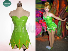 Disney Tinker Bell Cosplay Polyester Dress