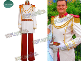 Disney Cinderella Cosplay Prince Charming Costume Set