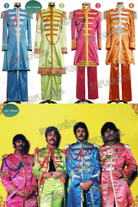 Sgt.Pepper, The Beatles Costume Outfit*4version