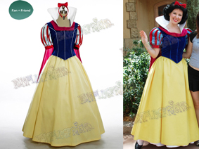 Disney, Snow White and the Seven Dwarfs Cosplay Snow White Costume Outfit